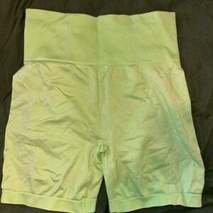 Gymshark Green Bike Shorts High-Waisted Stretchy